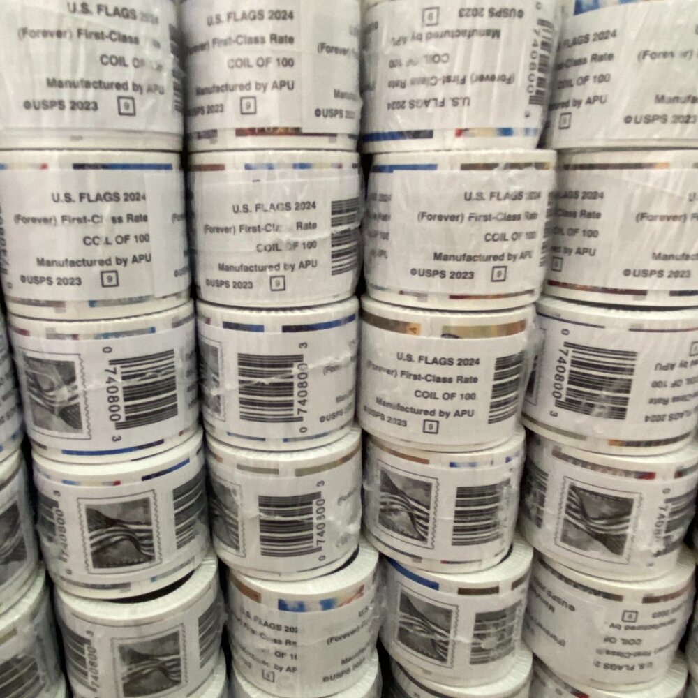 2024 US Flag Forever Postage 60 Roll of 6000
